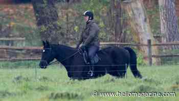 Prince Andrew teaches granddaughter Sienna to horse ride on Windsor estate