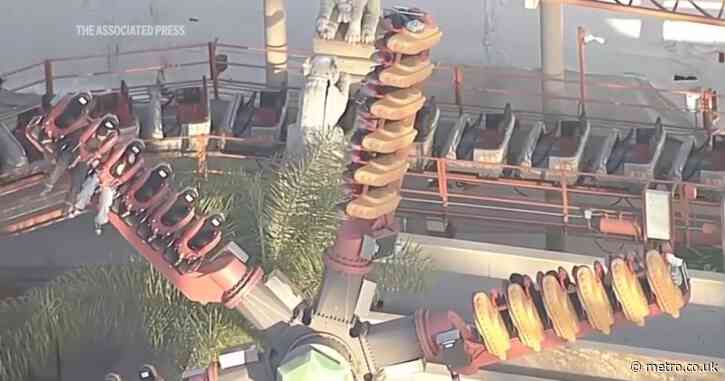 Theme park ride leaves 22 hanging midair for hours and sends two to hospital