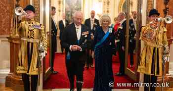 King and Queen stun guests at glitzy Buckingham Palace bash as William attends without Kate