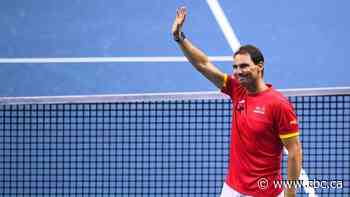 An emotional Rafael Nadal retires at the Davis Cup after he loses and Spain is eliminated