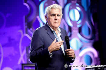 Jay Leno shows up with bruised face and an eye patch to comedy show after fall