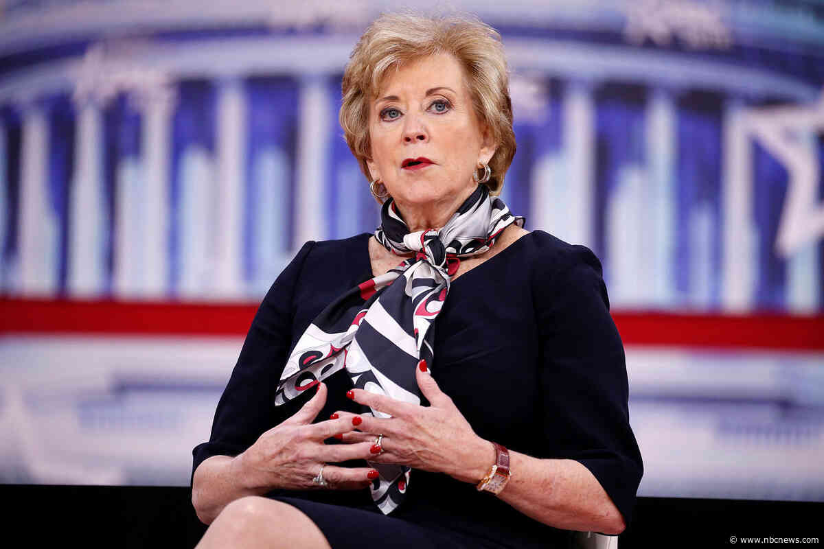 Trump names former wrestling executive Linda McMahon as his pick for education secretary