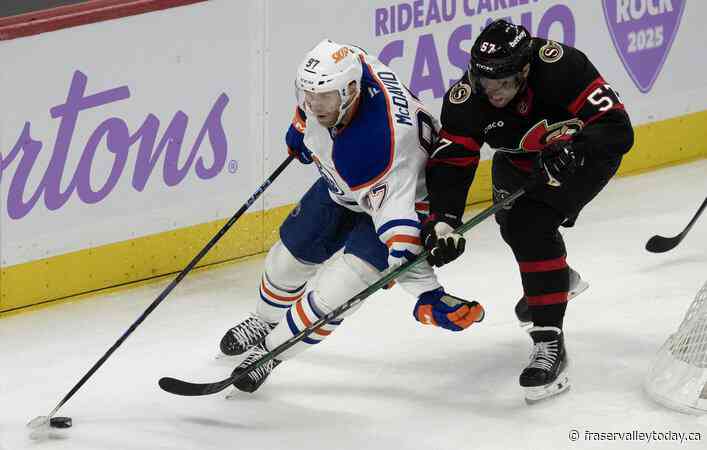 Connor McDavid has three-point performance as Oilers beat Senators 5-2