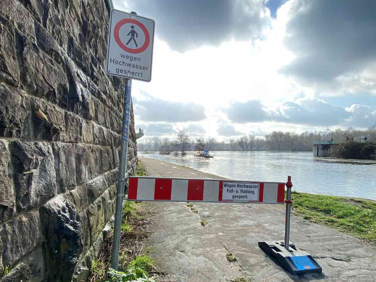 Hochwasser: Sperrungen entlang der Ruhr