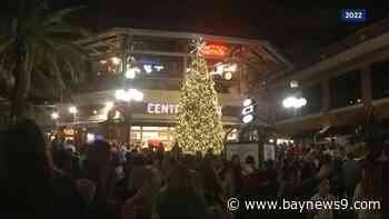 Christmas tree lightning tonight in Ybor City