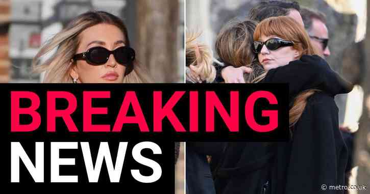 Liam Payne’s girlfriend and Girls Aloud look sombre on arrival at his funeral