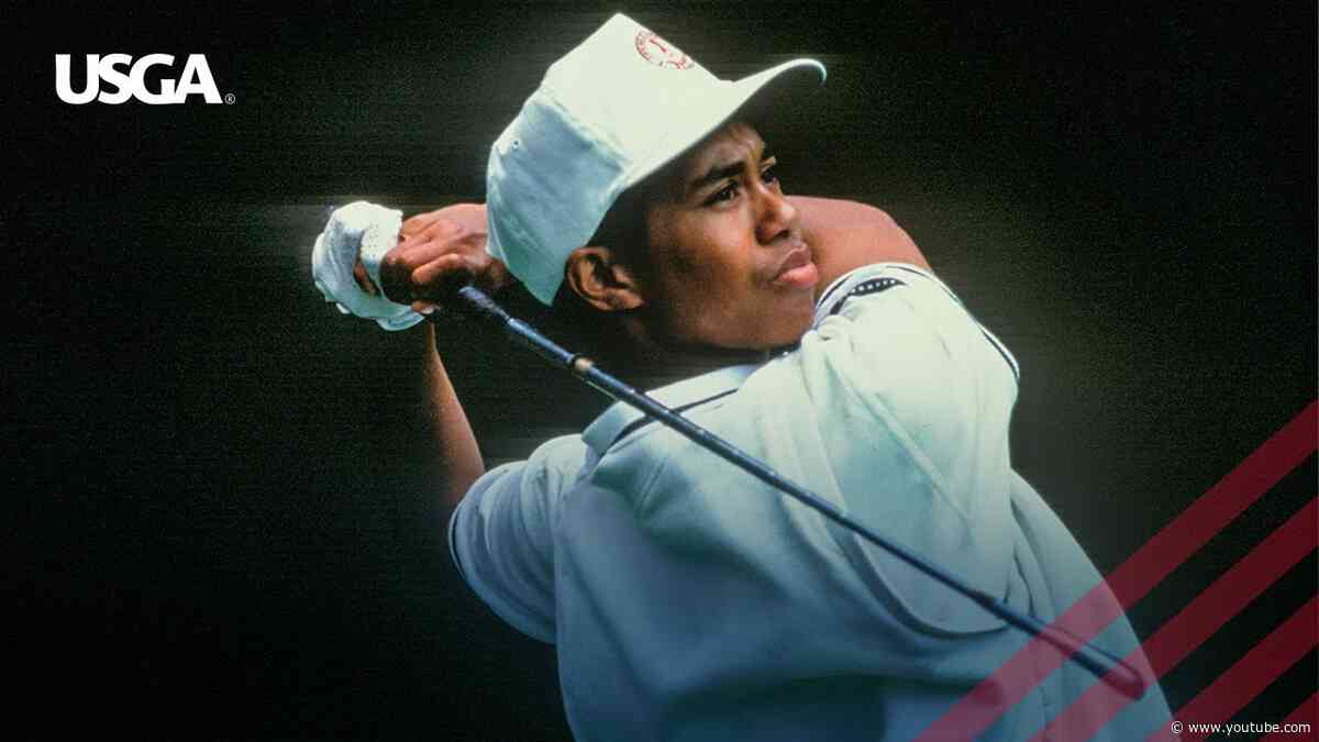 16-Year-Old Tiger Woods at the 1992 U.S. Junior Amateur Championship