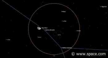 See Mars make a close pass to the moon tonight