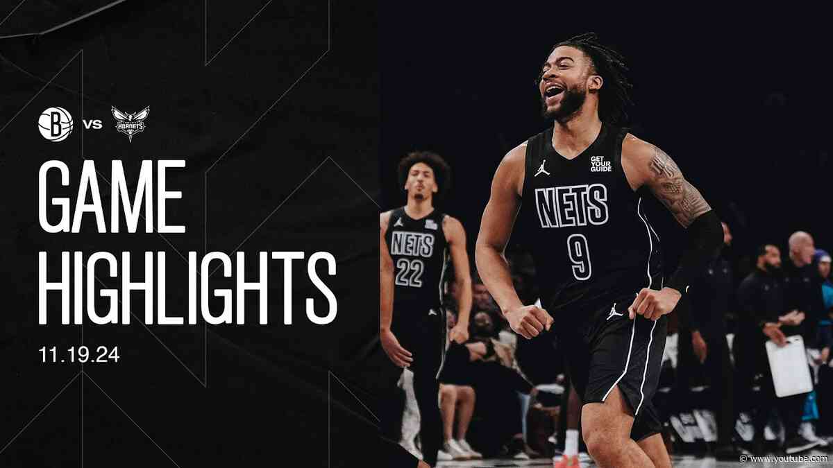 HIGHLIGHTS | Nets Complete 17-Point Comeback to Defeat Hornets