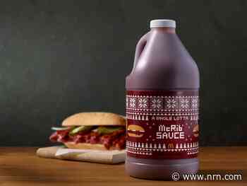 McDonald’s is selling jugs of McRib sauce for the holidays