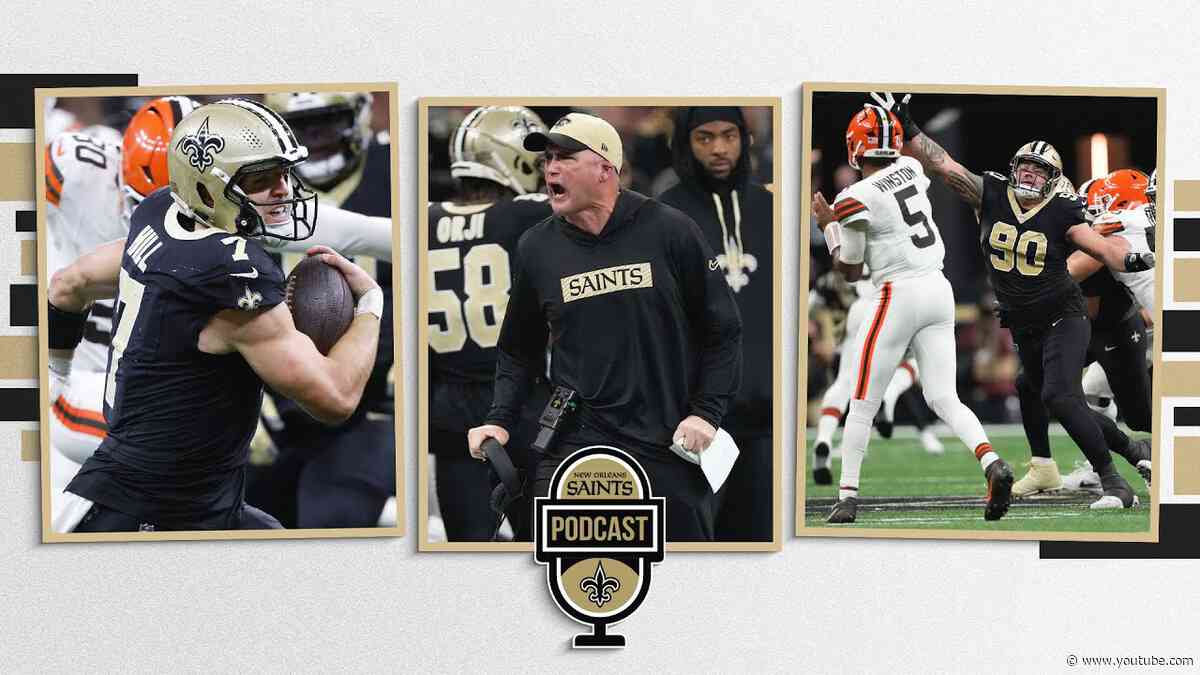 Taysom Hill HUGE in Win vs. Browns | New Orleans Saints Podcast