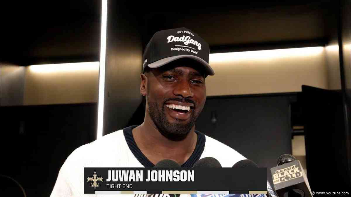 Juwan Johnson on Finishing Strong | Saints-Browns Postgame | 2024 NFL Week 11