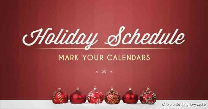 City of Kosciusko and Attala County set holiday schedule