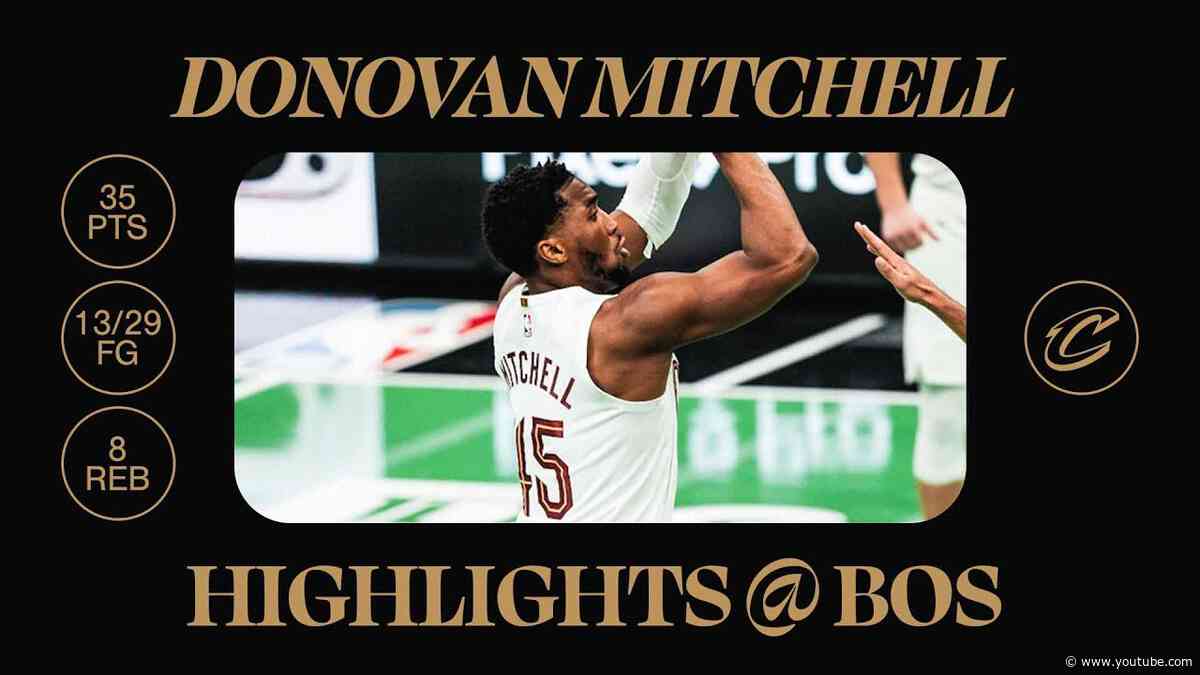 Cavs at Celtics | Donovan Mitchell Highlights | 11.19.2024