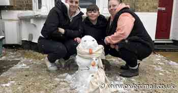 In pictures: Snowmen of Oxfordshire after first fall of the season