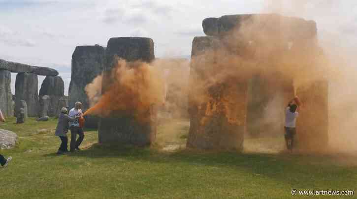 Third Just Stop Oil Activist Charged After Orange Paint Protest at Stonehenge Monument