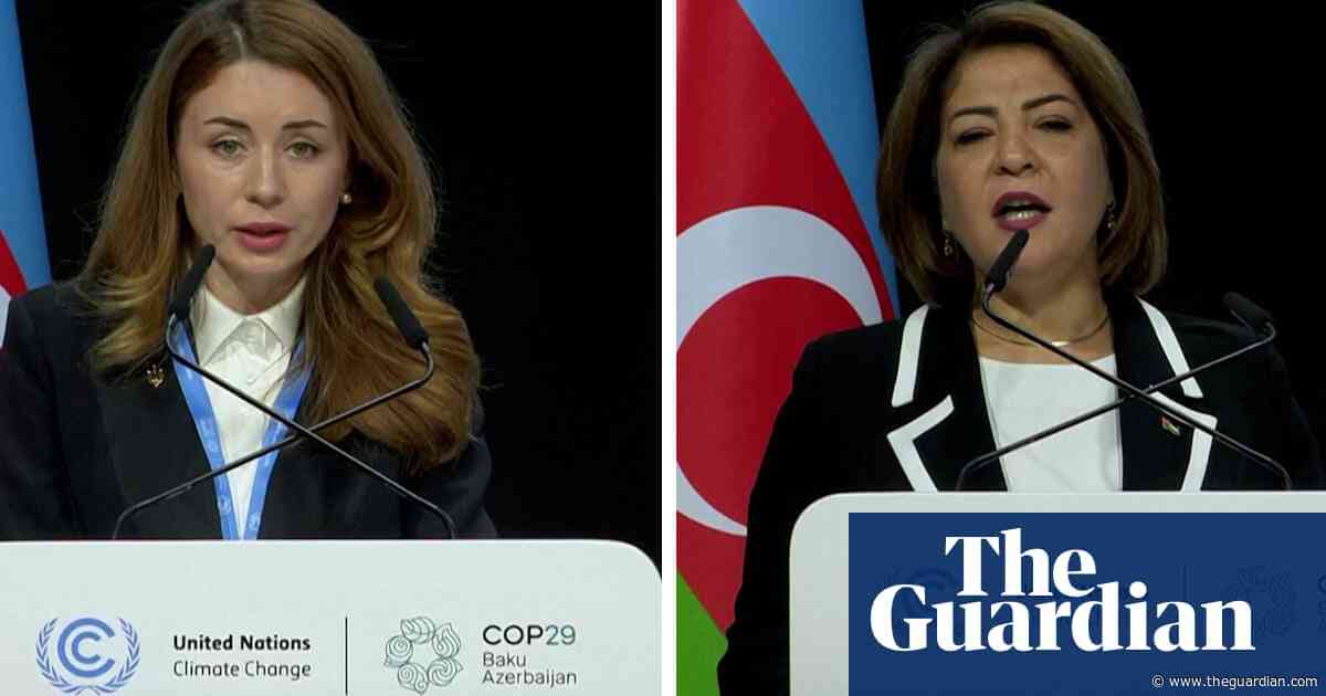 Cop 29: Ukraine and Palestinian delegates warn of environmental impact of war – video