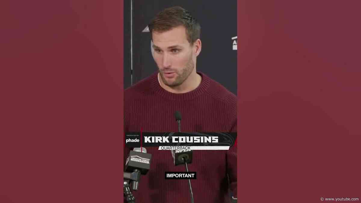 Kirk Cousins on asking and answering the important questions during the bye reset #nfl