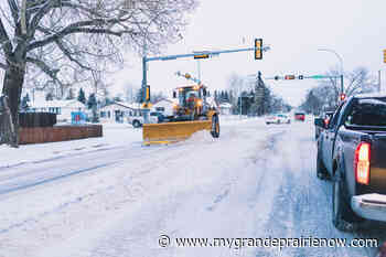 Snow accumulation has “not yet reached the threshold” for residential clearing, priority road clearing underway