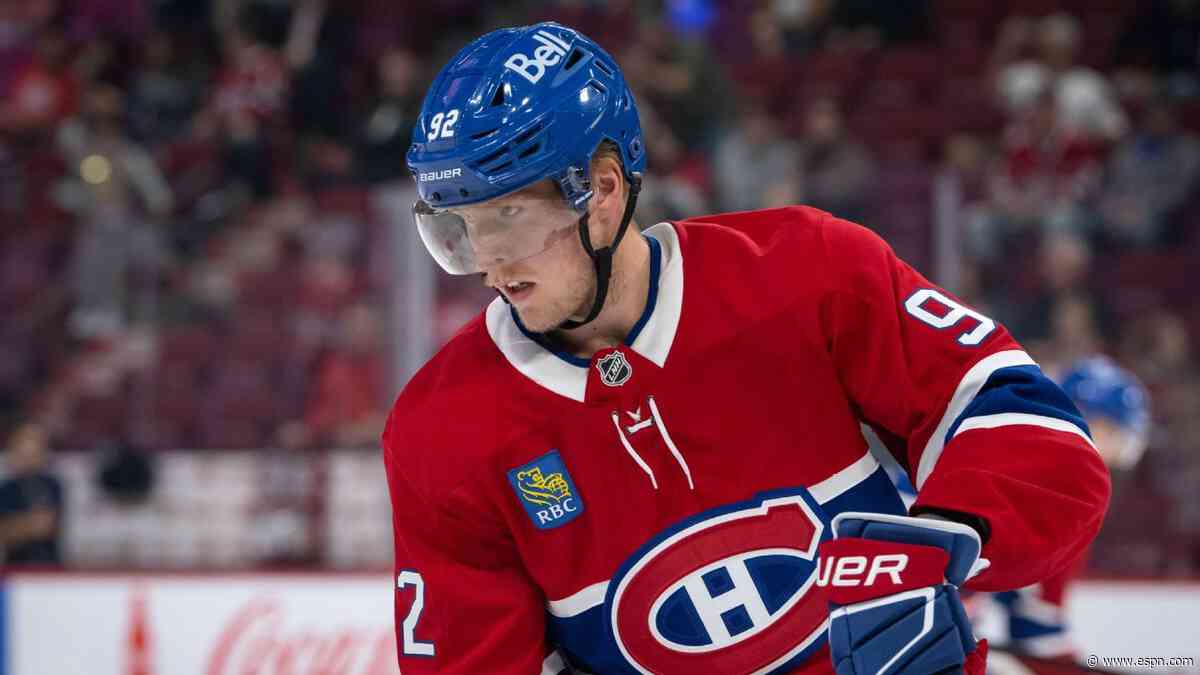 Laine skates with Habs for first time since injury