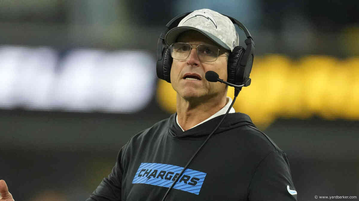 Chargers HC Jim Harbaugh sends a funny warning to his team