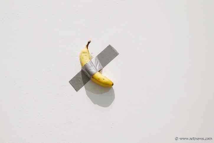 Maurizio Cattelan’s Duct-Taped Banana Sells for $6.24 M. at Sotheby’s