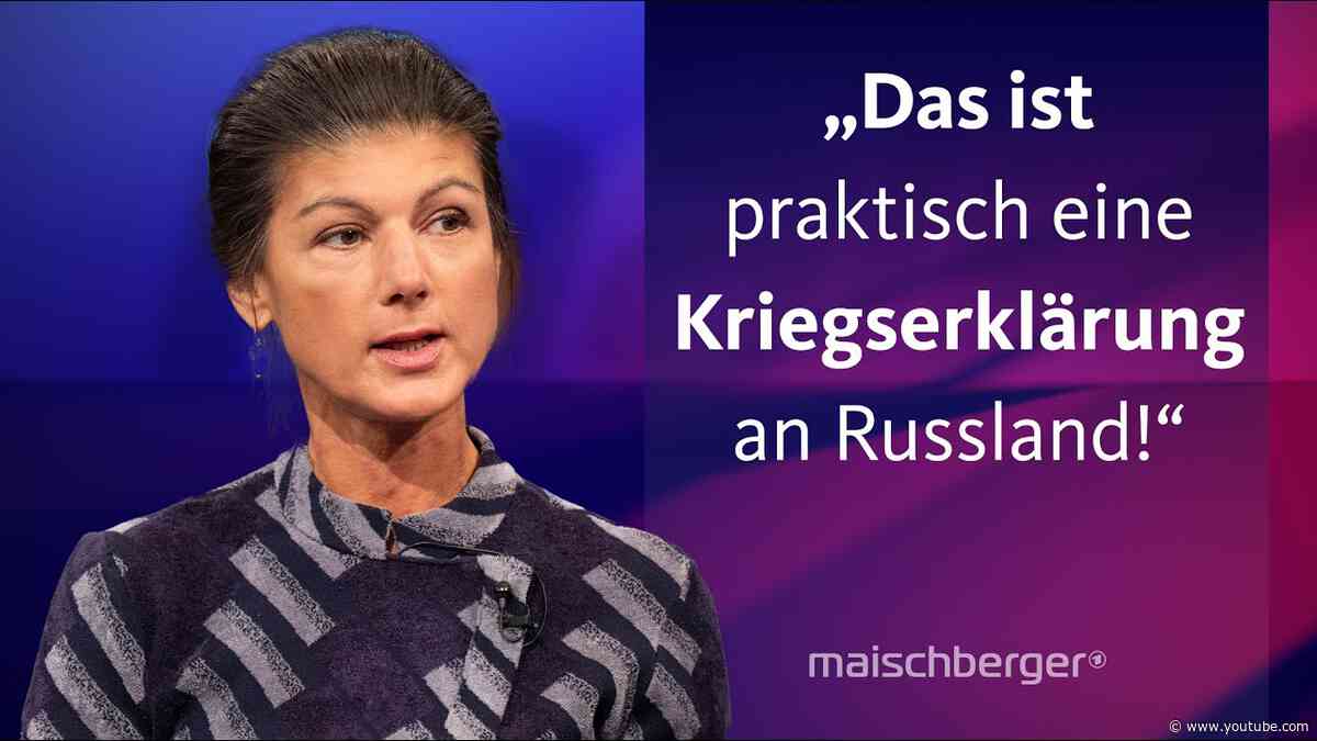 Sahra Wagenknecht und Katrin Göring-Eckardt diskutieren über den Ukraine-Krieg | maischberger