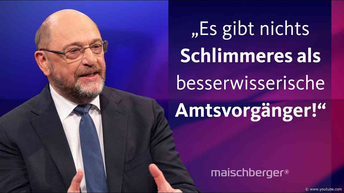 „Es kann auch eine Überraschung geben“: Martin Schulz über die K-Frage in der SPD | maischberger