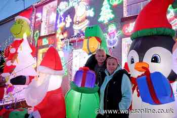 Huge inflatable Christmas display that cost thousands is attracting visitors all day long