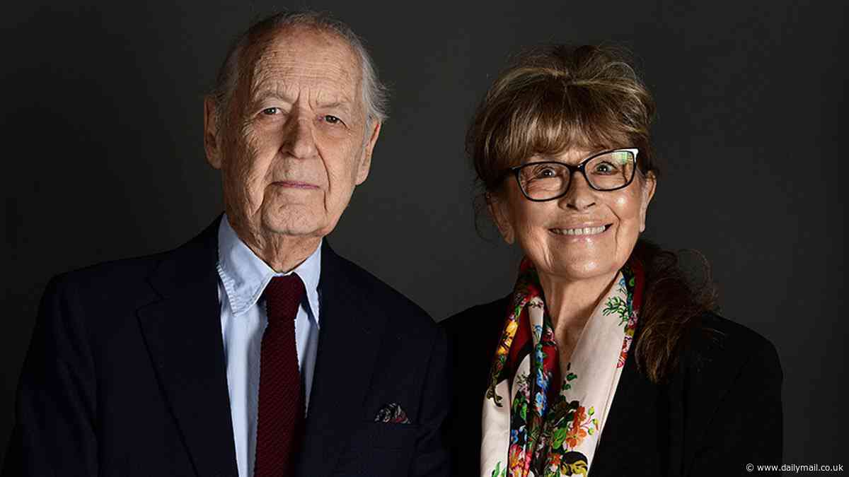 The (VERY youthful) face of Fairy Liquid! Nanette Newman, 90, attends the Oldie Of The Year ceremony with son-in-law Sir John Standing, also 90 - and says winning an award has made her feel 84!