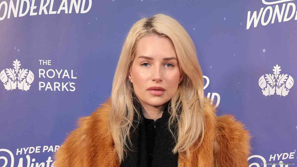 Lottie Moss looks glamorous in an ankle-length fur coat as she enjoys a star-studded evening at Winter Wonderland