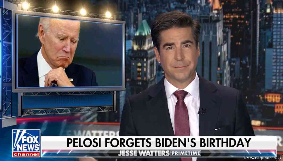 Fox News host Jesse Watters claims men shouldn’t wish other men ‘happy birthday’