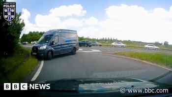 Amazon drink driver dragged man along slip road