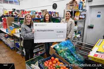 The People’s Kitchen in Newcastle receives £1,500 donation from local housebuilder