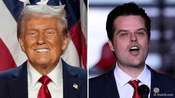 Trump praises Gaetz after AG nod falls through