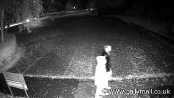 Police release CCTV of Harshita Brella and her 'killer husband' walking together days before 24-year-old's body was found in boot of car: Force urging witnesses to come forward