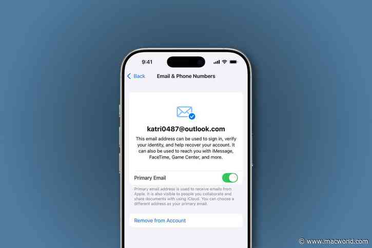 How to change your Apple Account primary email address