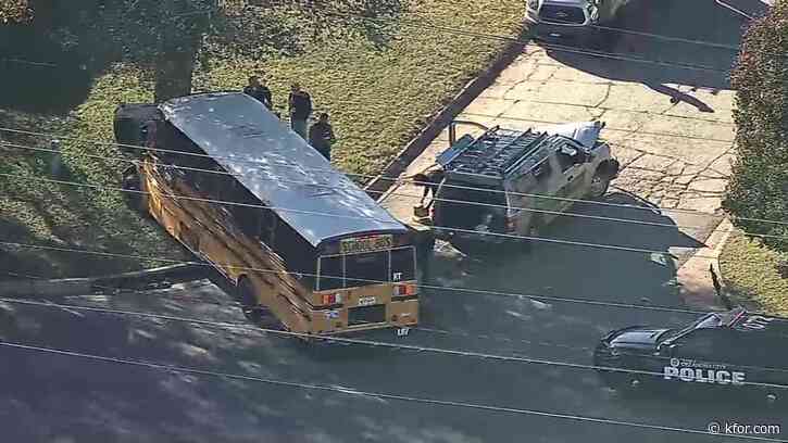 Police respond to crash involving school bus in SE OKC