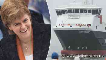 Finally! Ferry handed over seven years to the day after Sturgeon launched it with painted-on windows