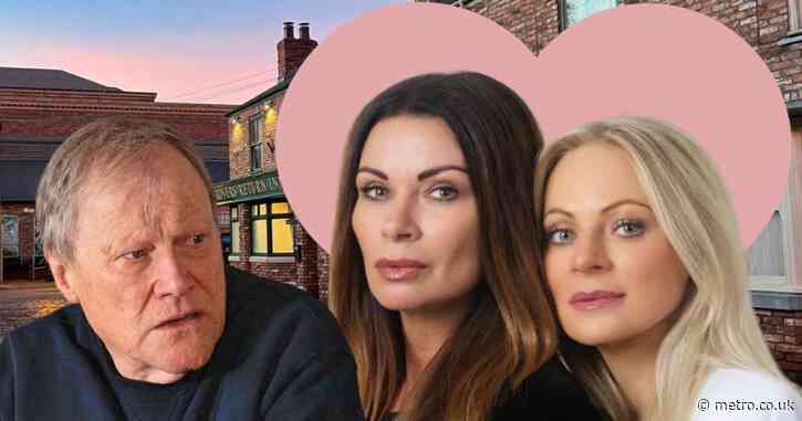 Matchmaker Roy Cropper unites soon-to-be loved up Carla Connor and Lisa Swain in Coronation Street