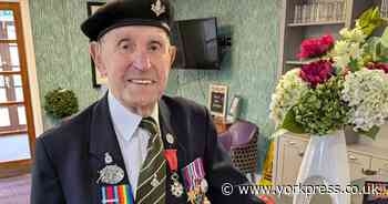 Rawcliffe care home visited by World War II veteran Ken Cook