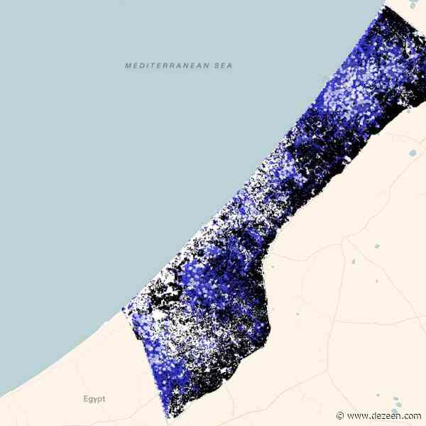 Forensic Architecture creates interactive map to show the "compounding effect" of attacks on Gaza