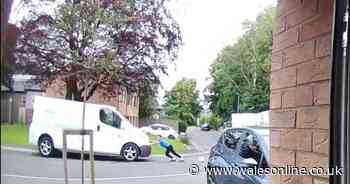 Watch 'Superhero' nine-year-old stop rolling three-tonne van with bare hands