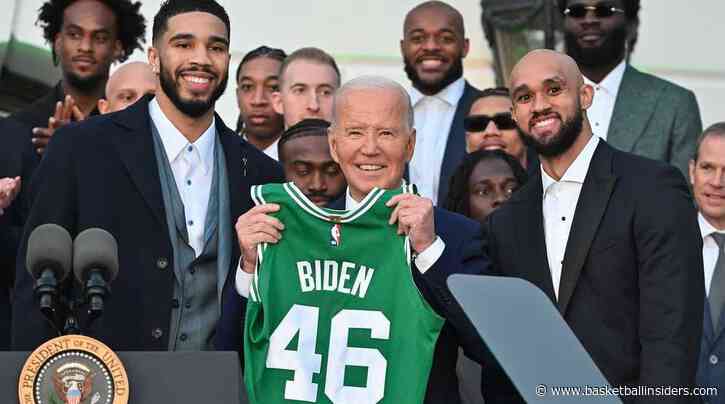 Celtics championship party continues at White House with president Joe Biden