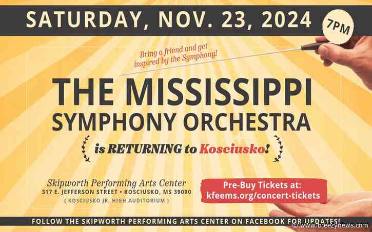 Mississippi Symphony Orchestra to Perform at Skipworth Performing Arts Center this weekend