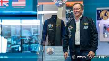 Flight suit worn on 1st all-private astronaut mission to ISS debuts on display