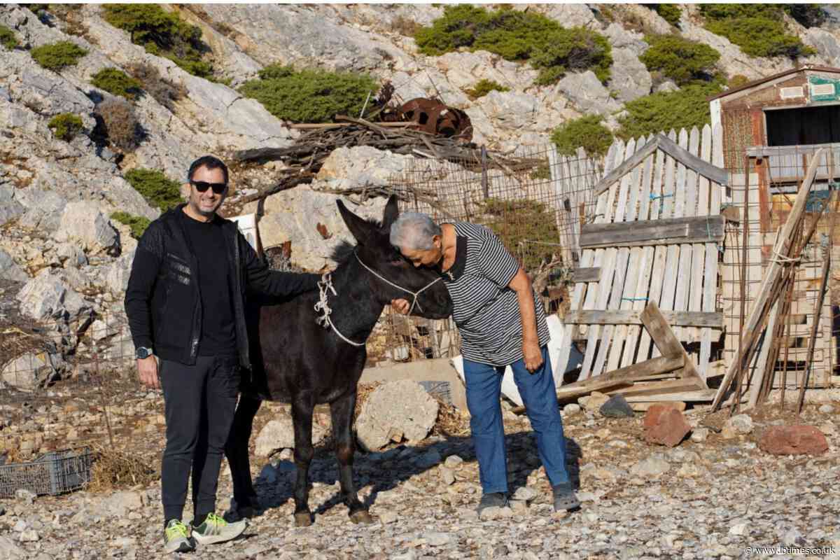 Elderly Woman Living Alone On Remote Greek Island Gifted A Donkey To Keep Her Company