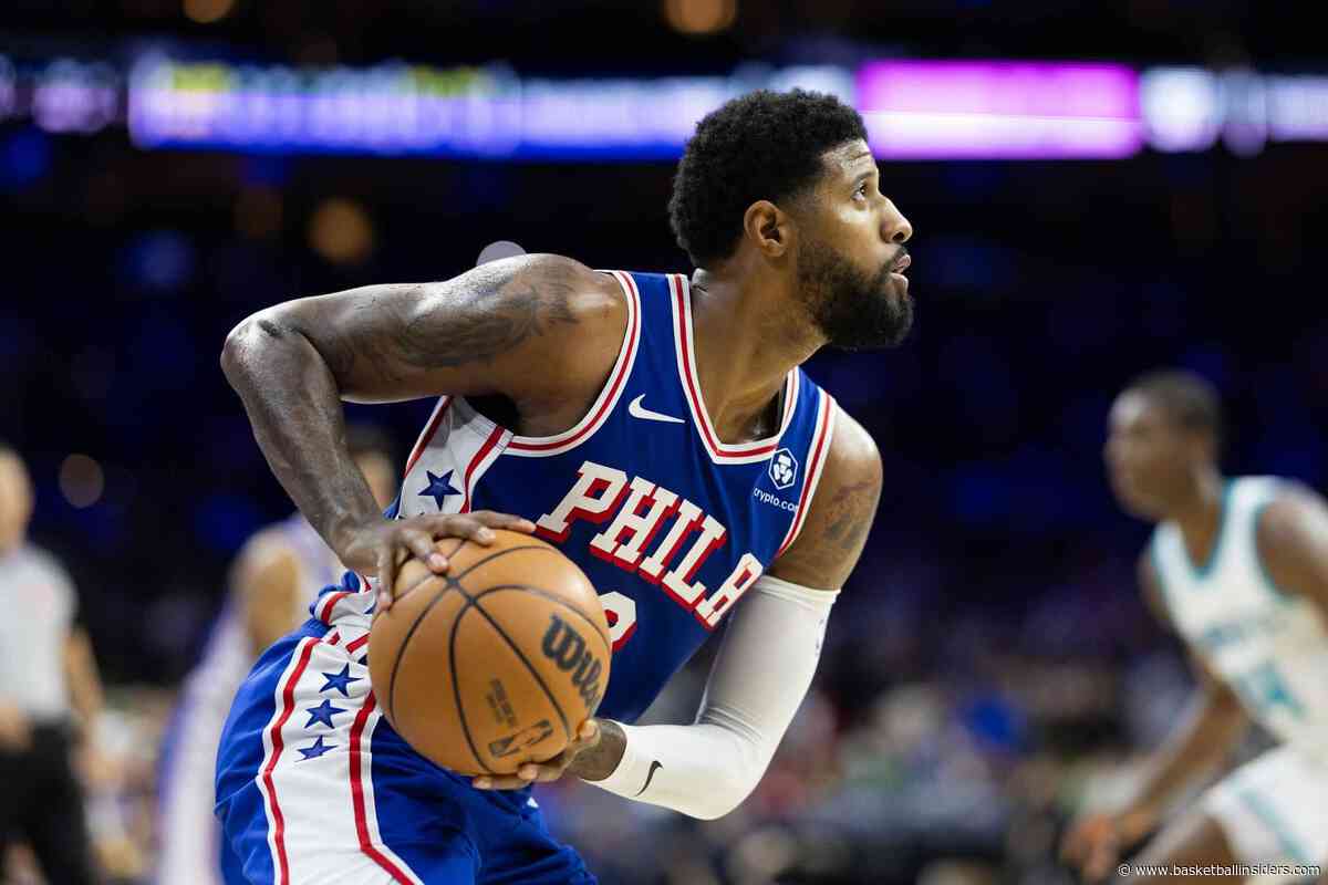 Sixers’ Paul George suffers left knee bruise, listed out for next two games