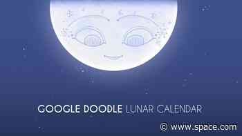 Lunar Google Doodle celebrates half-lit third quarter moon each month with interactive card game