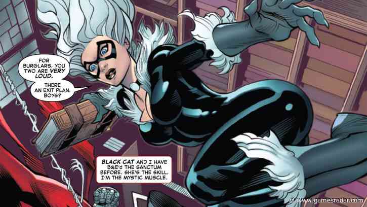 Spidey enlists the Black Cat to help him break into Doctor Strange's Sanctum Sanctorum in Amazing Spider-Man #62